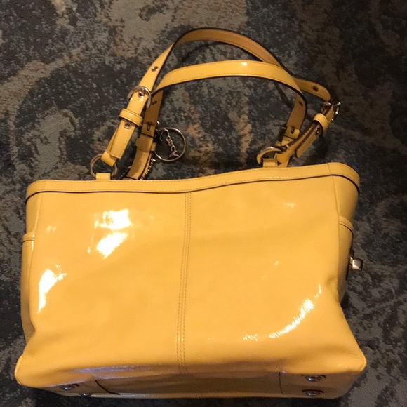 Yellow Coach purse - Picture 2 of 4
